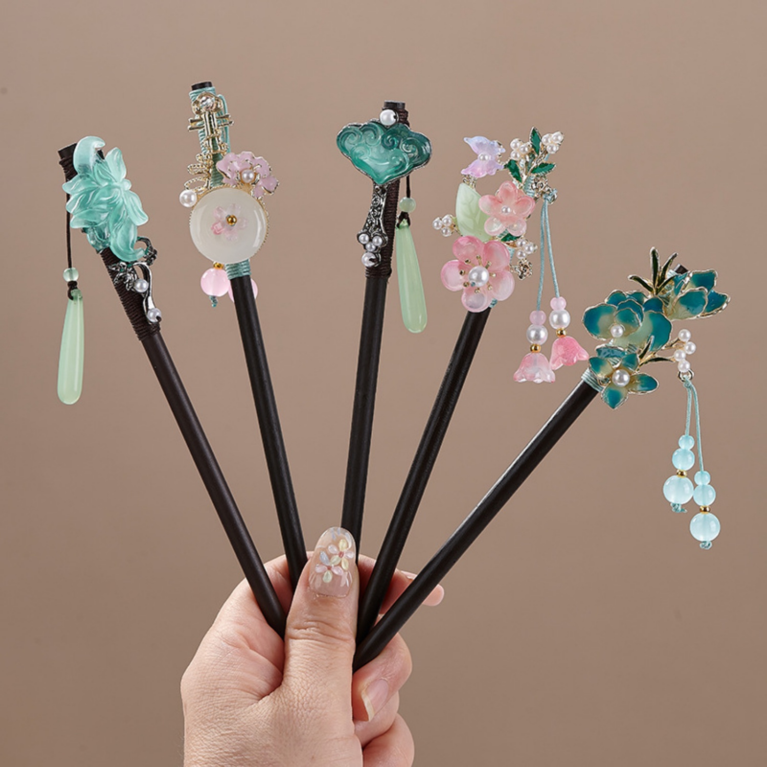 Supply Florist - Grampo de Cabelo Vintage Floral para
