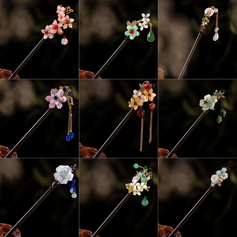 1pc de madeira hairpin headdre - Supply Florist avaliação e preço