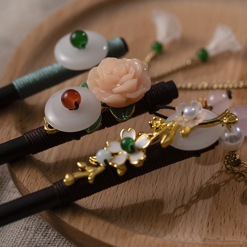 1pc de madeira hairpin headdre - Supply Florist avaliação e preço