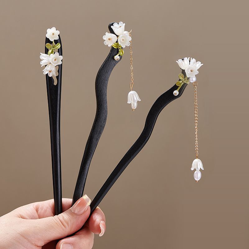 Grampo de Cabelo de Madeira Vi - Supply Florist avaliação e preço