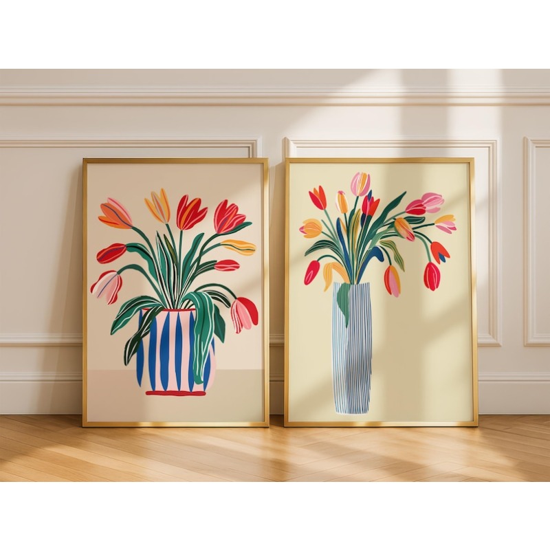 Arte de Parede em Lona com 2 P - Florist Supply Vases avaliação e preço
